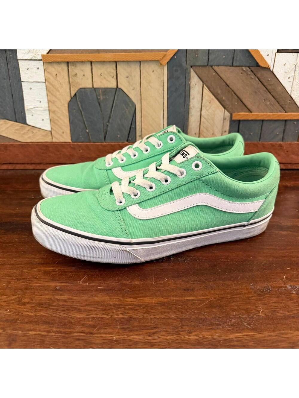 Vans Ward Canvas Low Top Sneakers Summer Green Women's‎ Size 10